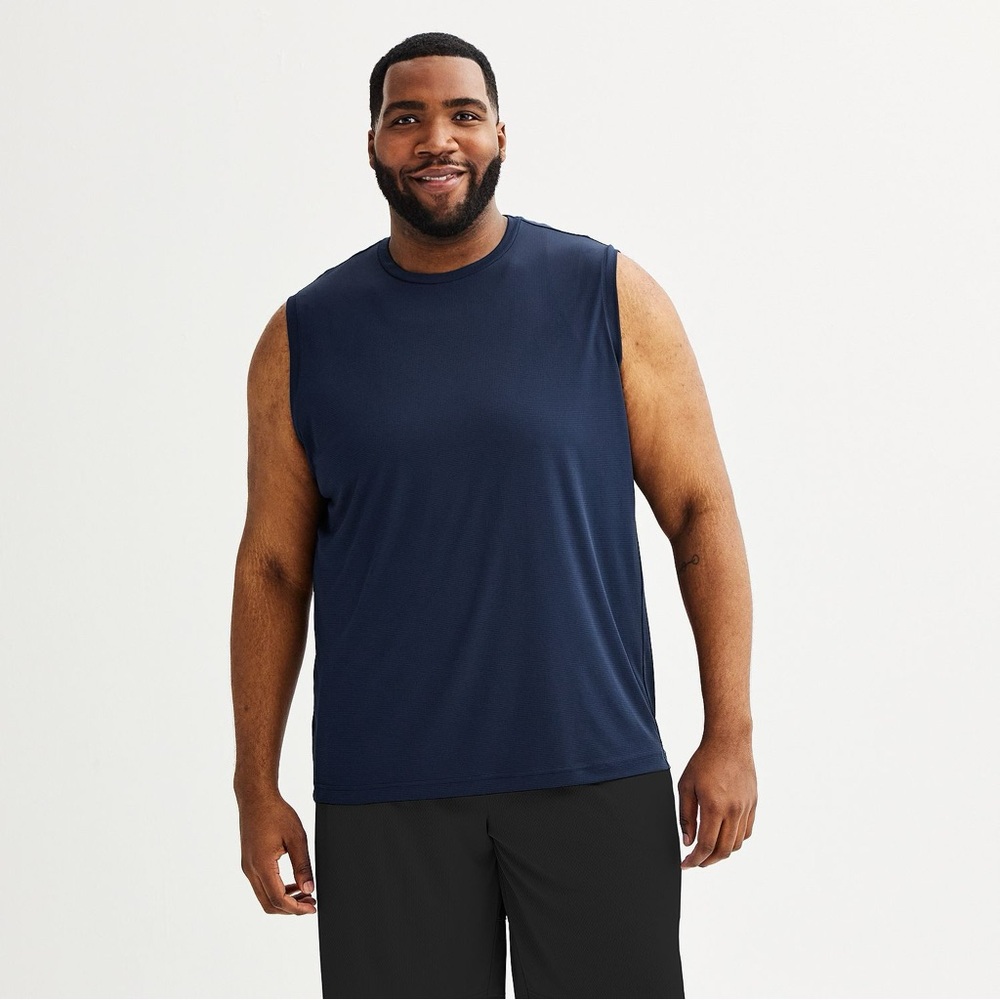 Tek‎ Gear® Dry Tek Muscle Tank Top Navy NWT Size XXL